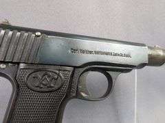Carl Walther Mod. 4 7.65mm Pistol SN# 175885, 2 Total Mags, In Leather Holster With Belt