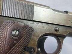 Colt 1911 US Army .45 Colt  Pistol SN# 525123, Marked United States Property, 3 Total Mags, Dual Mag Pouch, In Leather Holster