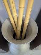 Oversized Vase with Bamboo Stalks