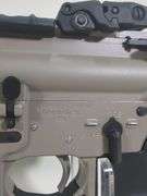 Roggio Arsenal RA-15 5.56 Nato Rifle SN# RA09060801, 2 Total Mags, Adjustable Stock, Flip Up Sights, Leapers Red/ Green Dot Sight, Laser, Flashlight