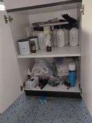 Davines Salon Hair Styling Supplies Including Activator And Bleaching Poweder, L'Oreal Mythic Oil, Foil And More, Contents Of Cabinet Davines, Loreal