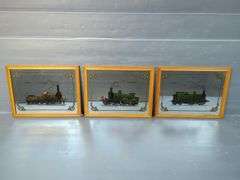 Framed Train Mirrors