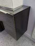 Modern Paper Tall Floor Lamp And Floating Cabinet