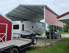 Steel RV Regular Roof Carport