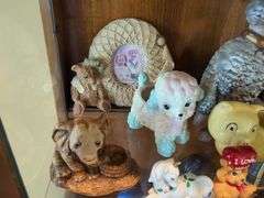 Plush Animals and Decorative Ceramic Figurines
