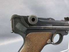 DWM 1918 Artillery Model Luger 9mm Pistol SN# 8107, In Leather Holster