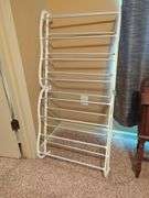 Metal And Polyvinyl Teired Shoe Rack