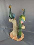 Decorative Plaster Peacock Sculpture