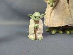 Star Wars Talking Yoda, Yoda Fortune Teller, Yoda Figure, Padme Amidala And Anakin Skywalker McDonald's Toys, And Star Wars Figures, Qty 3