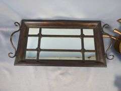 Decorative Leaf Trays and Mirrored Tray Assortment