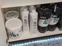 Hair Salon Supplies Including Developer, Mixing Bowls, Applicator Tools And More