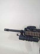 Roggio Arsenal RA-15 5.56 Nato Rifle SN# RA09060801, 2 Total Mags, Adjustable Stock, Flip Up Sights, Leapers Red/ Green Dot Sight, Laser, Flashlight
