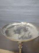 Home Meridian Metal Accent Table, 27" Tall x 17 1/2" Diameter And Heritage Home Metal Accent Table, 24" Tall x 15" Diameter
