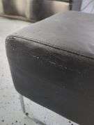 Vinyl Bench Seat and Ottoman