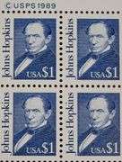 1989 Johns Hopkins $1 US Postage Stamp Sheets