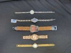 Ladies Fashion Wrist Watches with Assortment of Colors and Styles, Including Anne Klein, l.e.i., CC, Qty 5