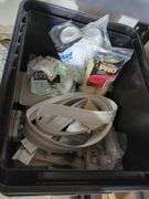Crystal Globe Light Fixtures, Qty 2, Glass Plate, and Assorted Hardware
