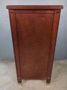 Finished Cabinet with Ribbed Glass Door
