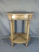 Side Table With Drawer And Bottom Shelf