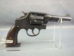 Smith & Wesson Victory Model .38 S&W Spl 6-Shot Revolver SN# 460169, In Leather Shoulder Holster