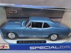 Maisto Special Edition Diecast Car Set: '66 Chevelle, '68 Camaro, '70 Nova