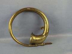 Antique Brass Car Horn And Vase
