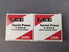 Lee Classic Turret Press With Paperwork, And 4 Hole Quick Change Turrets, Qty 2