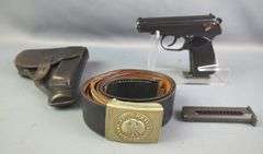German Makarov 9x18mm Pistol SN# EU 6527, 2 Total Mags, In Holster With Belt