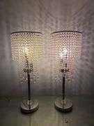 Beaded Waterfall Lamps, Qty 2, 30.75" Tall