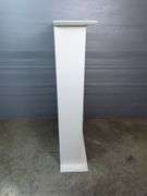 Painted Wood Display Shelf with Sections