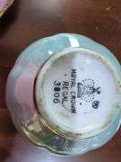 Royal Halsey, Kasuga Ware, and Sterling China Cup and Saucer Set With Royal Crown Creamer