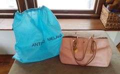 Antonio Melani Leather Tote Bag with Dust Bag