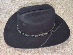 Stetson 4X Beaver Cowboy Hat, Charlie 1 Horse Storage Box And Cripple Creek Leather Vest