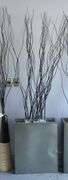 Modern Decorative Planter With Stick Accents And Stone Filler, 7', (Planter, 27.5")