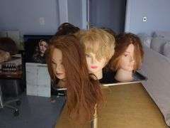 Hair Styling Training Mannequins Heads, Qty 5