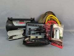 Automotive Emergency Kit with Husky Inflator, Jumper Cables, and More