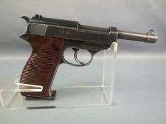 Walther P-38 AC 42 9mm Pistol SN# 9466, 2 Total Mags, In Leather Holster
