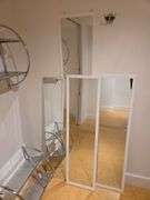 Assorted Mirrors And Metal Display Shelves