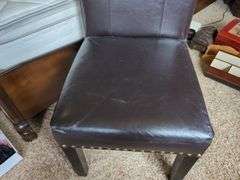 Upholstered Dining Chair with Ottoman