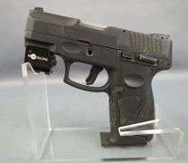 Brazil Taurus Armas/ Taurus PT111 G2 A 9mm  Pistol SN# TMW79836, Tacticon Laser With Missing Battery Cover
