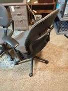 Rolling Adjustable Office Chairs, Qty 2