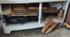 Carpentry Tools Including Clamps, Lumber and More