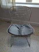 Chrome Frame Chairs with Cushions, Qty 3