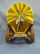 Handcrafted Wooden Covered Wagon and Stagecoach Models
