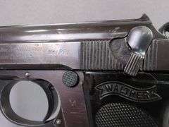 Walther PPK 7.65mm Pistol SN# 357785, Nazi Mark, 4 Total Mags, In Leather Holster