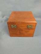 Wooden Box Collection with Corina Eagles Cigar Box and Small MD USA Boxes