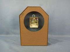 Verichron Wooden Framed Wall Clock with Cabin Scene, 12" x 8.5"
