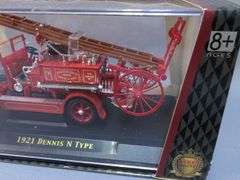 Lucky Die Cast 1/43 Signature Series Fire Engine Models: 1921 Dennis N Type, 1932 Buffalo Type 50, 1938 Dennis Light Four