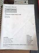 Craftsman 10" Premium Hybrid Table Saw, Bidder Responsible For Proper Removal, Friday Pick Up Only
