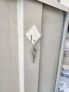 Metal Utility Cabinet with Key, Contents Not Included